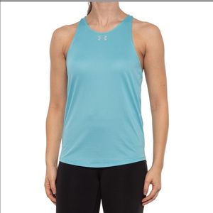 🛑CLEARANCE‼️ 🆕 Under Armour HeatGear® Qualifier HexDelta Tank teal